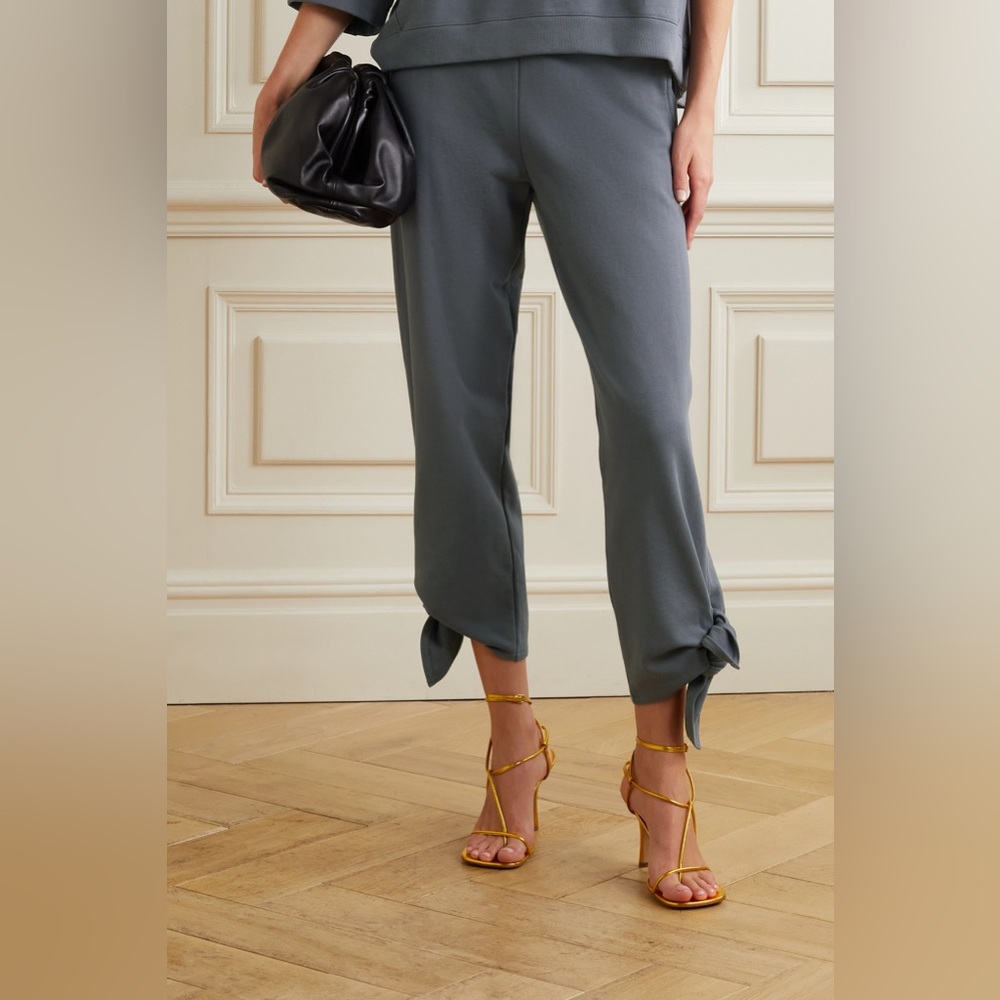 Tibi Grey XXS side tie stretch jersey sweatpants EUC (Gray)